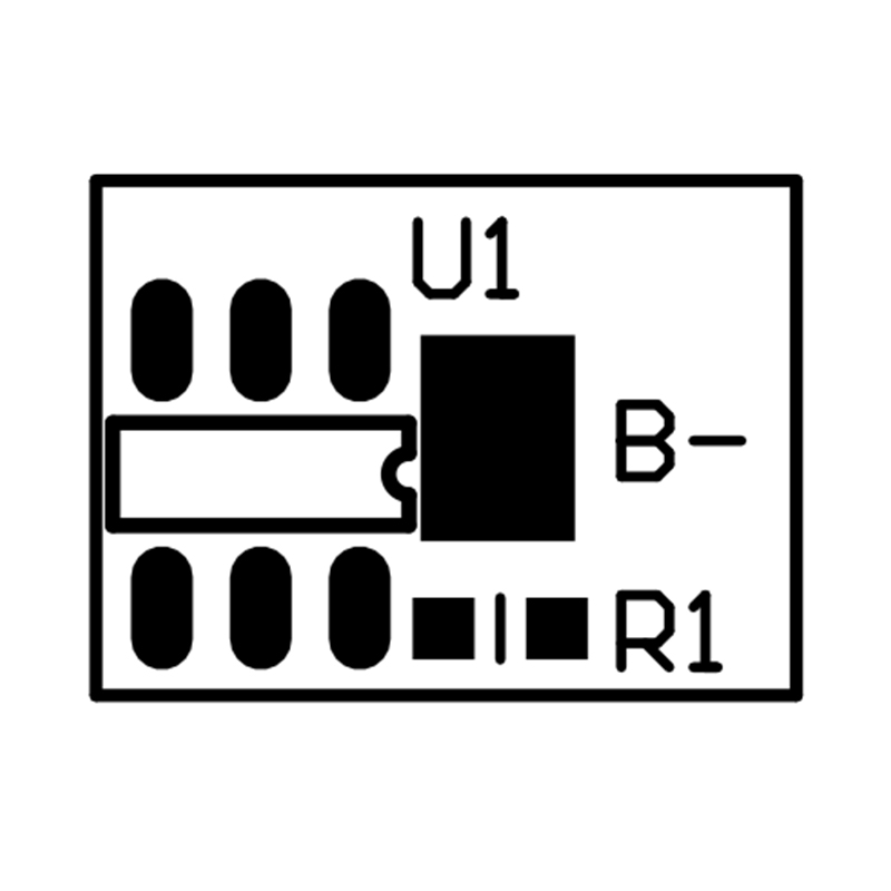 RYD-01S-149 3.7V 1-3A单串锂电池保护板 带NTC
