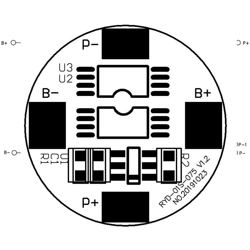 RYD-01S-075 3.7V 3.5/6.5A 18650锂电池保护板 BMS线路板